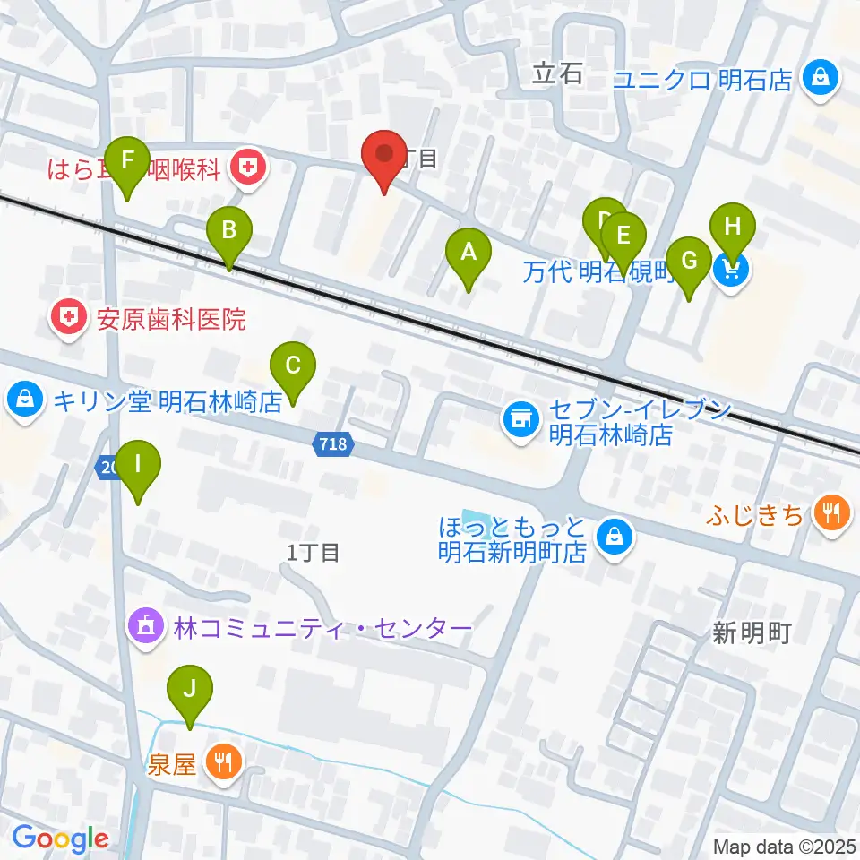 スタジオファンフル周辺の駐車場・コインパーキング一覧地図