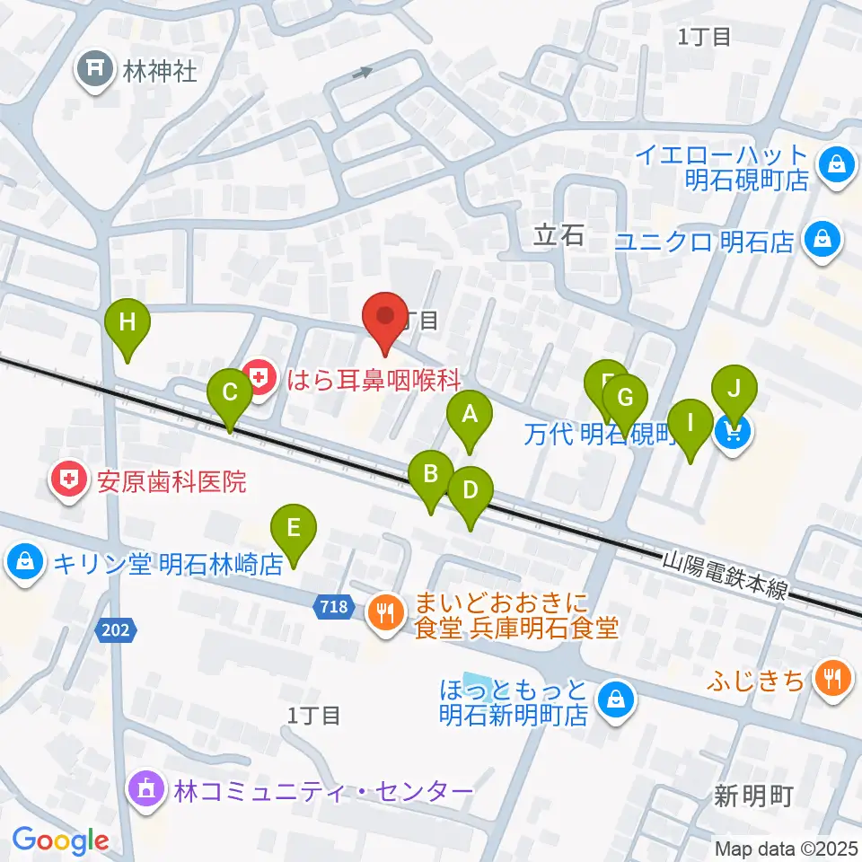 スタジオファンフル周辺の駐車場・コインパーキング一覧地図