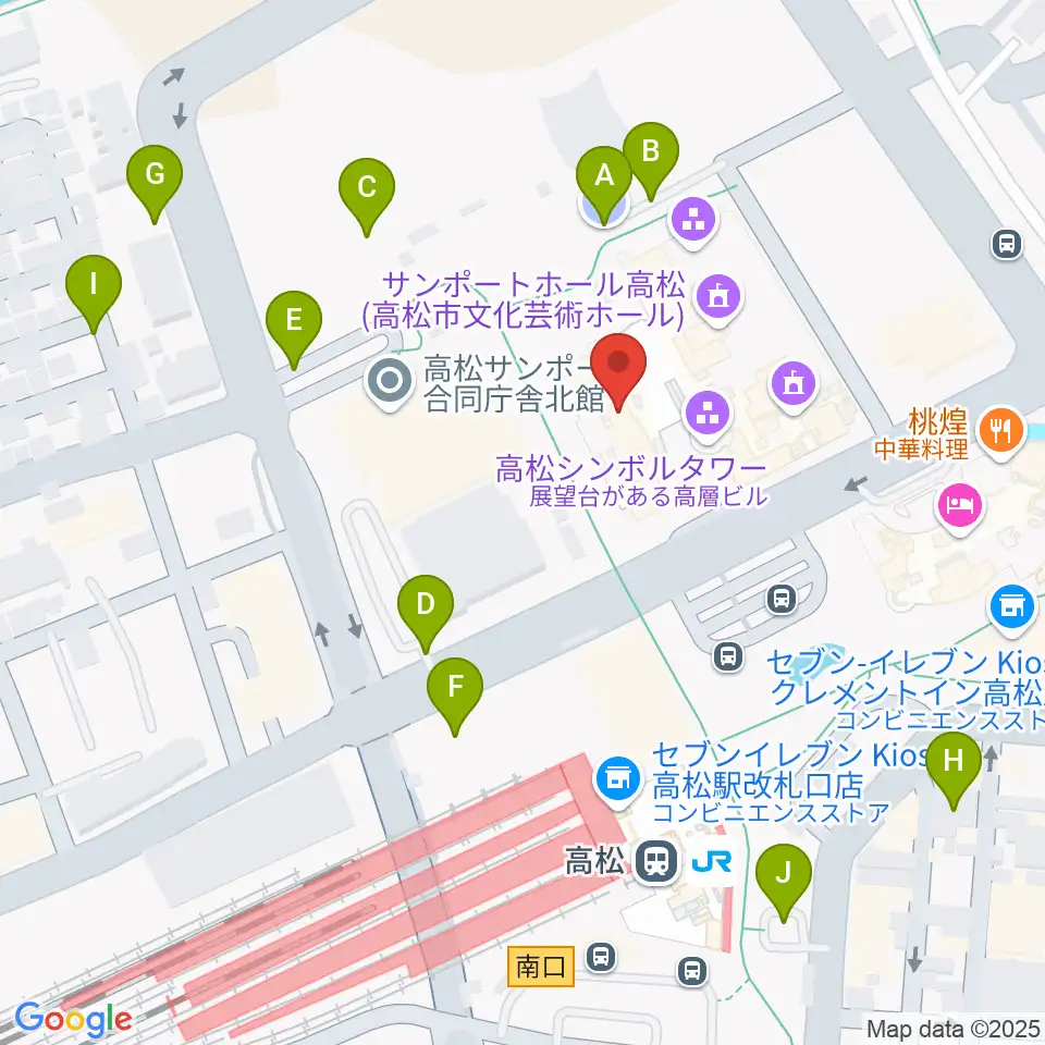 e-とぴあ・かがわ周辺の駐車場・コインパーキング一覧地図