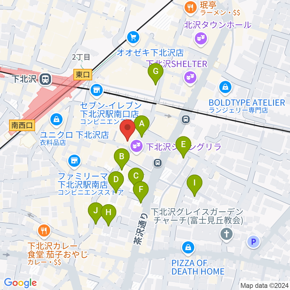 フラッシュ・ディスク・ランチ周辺の駐車場・コインパーキング一覧地図