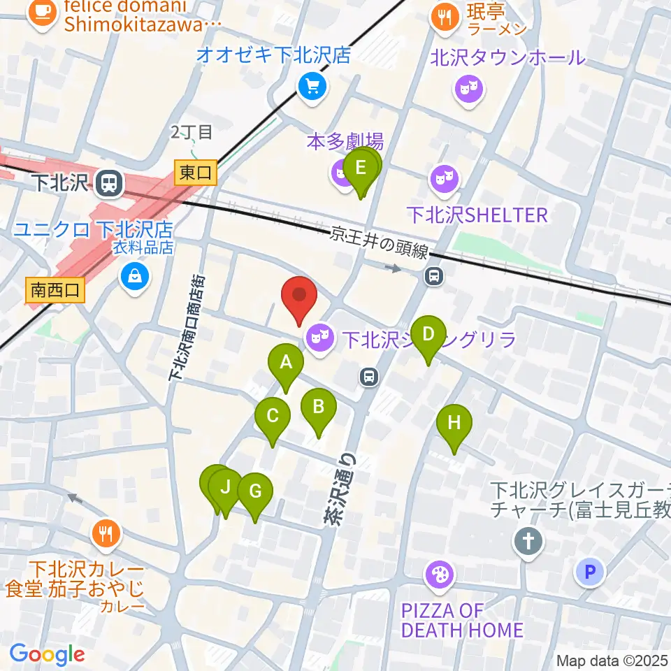 フラッシュ・ディスク・ランチ周辺の駐車場・コインパーキング一覧地図