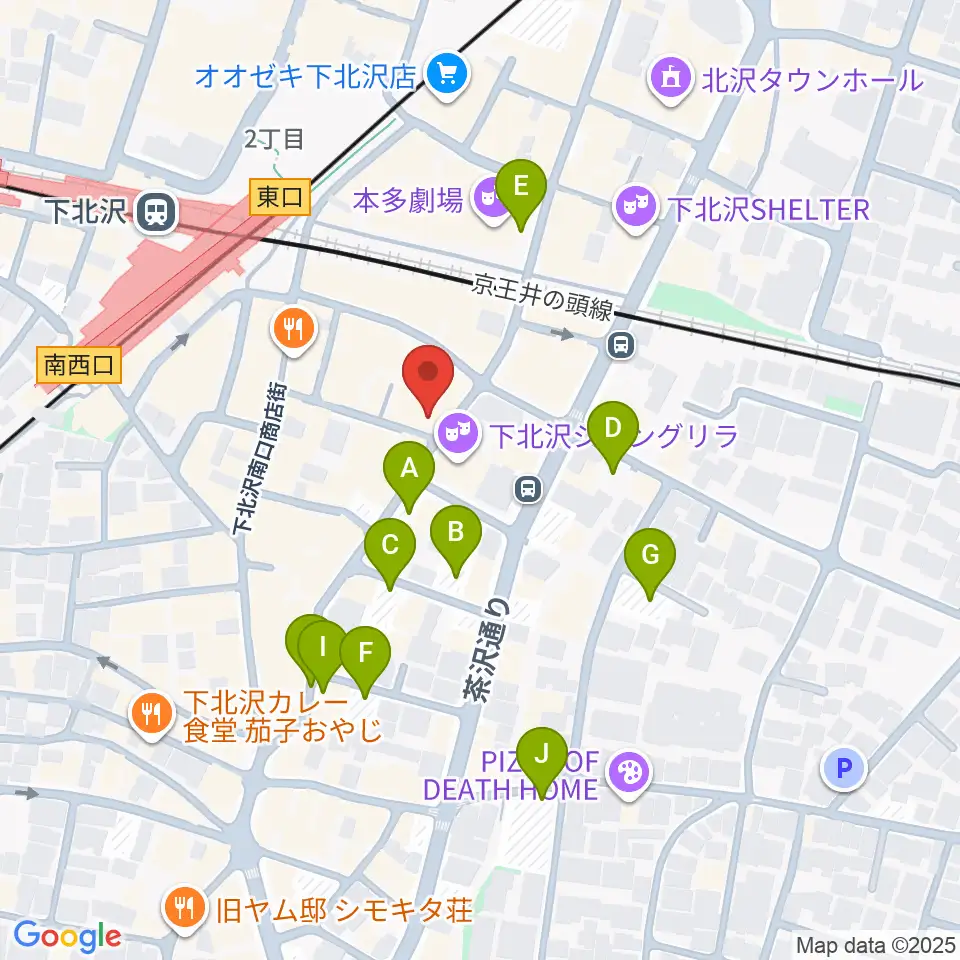 フラッシュ・ディスク・ランチ周辺の駐車場・コインパーキング一覧地図