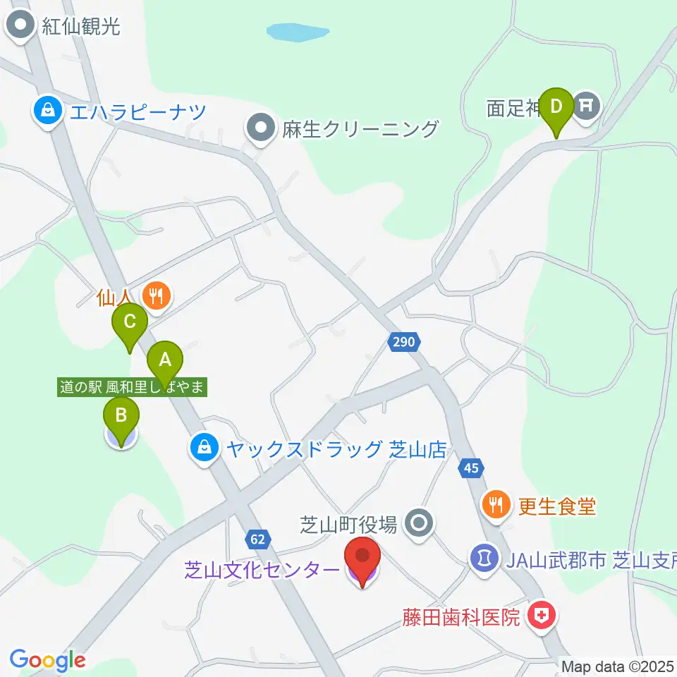 芝山文化センター周辺の駐車場・コインパーキング一覧地図