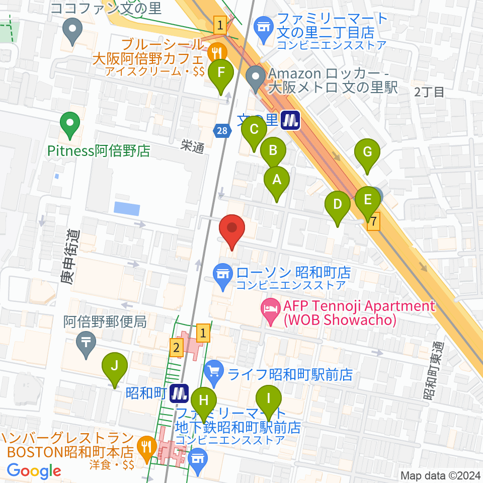 昭和町ダッチ周辺の駐車場・コインパーキング一覧地図