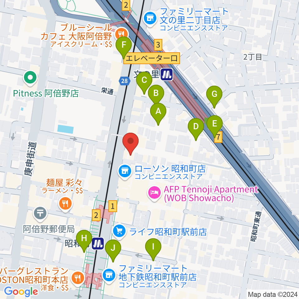 昭和町ダッチ周辺の駐車場・コインパーキング一覧地図