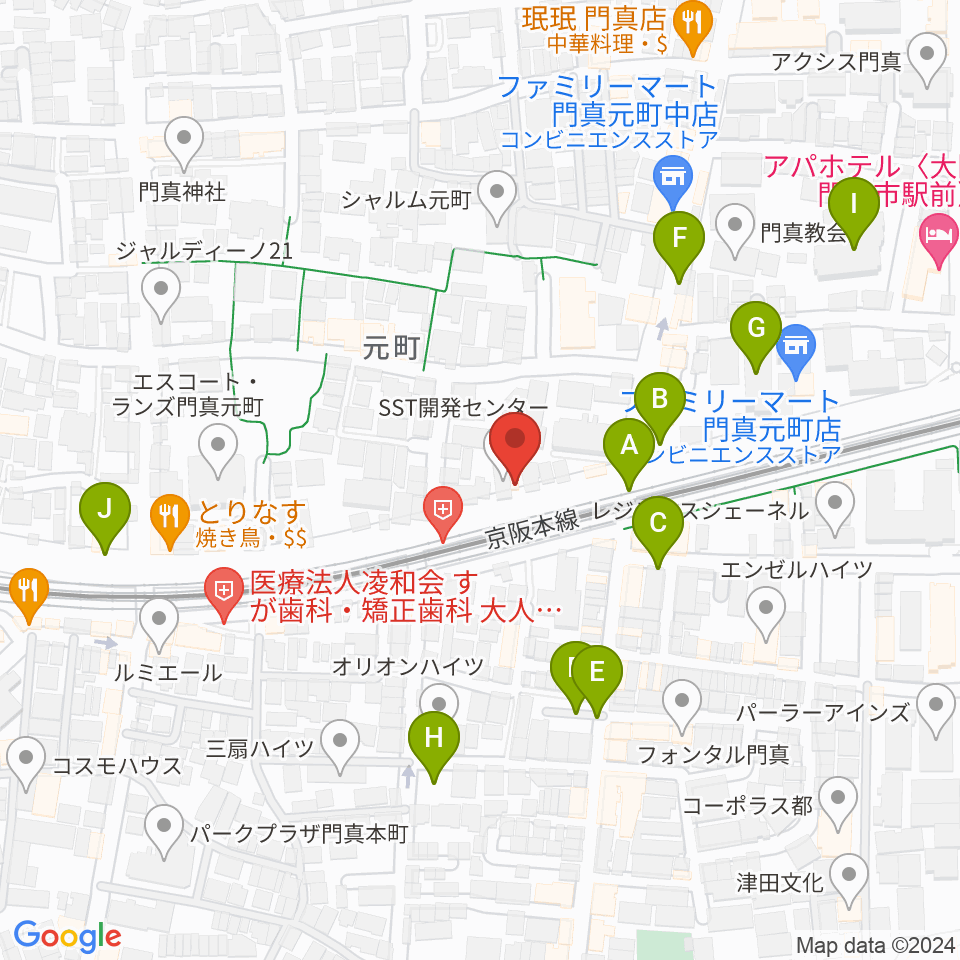 グランスタジオ周辺の駐車場・コインパーキング一覧地図