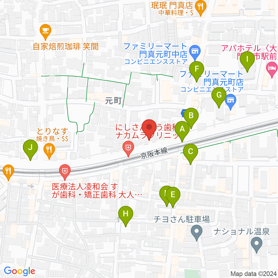 グランスタジオ周辺の駐車場・コインパーキング一覧地図