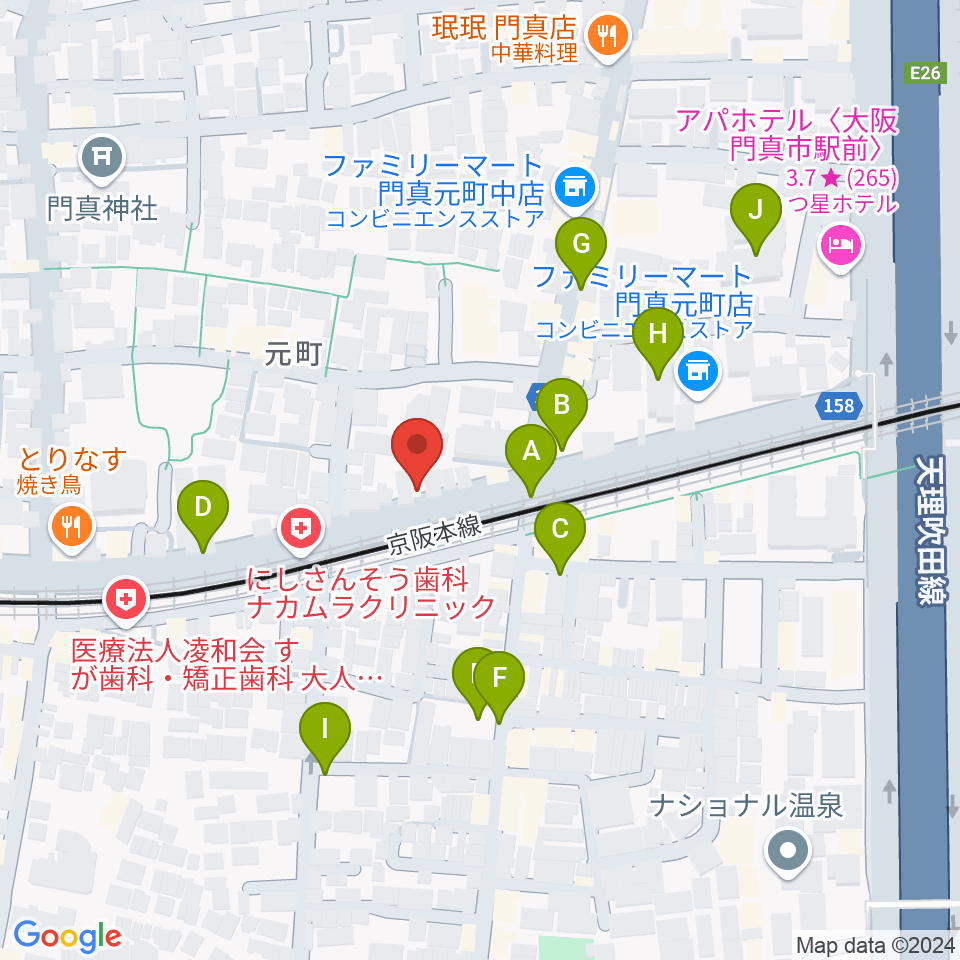 グランスタジオ周辺の駐車場・コインパーキング一覧地図