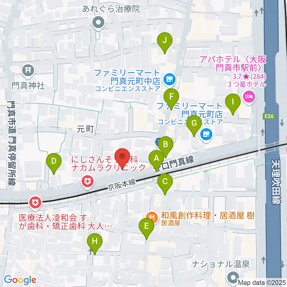 グランスタジオ周辺の駐車場・コインパーキング一覧地図