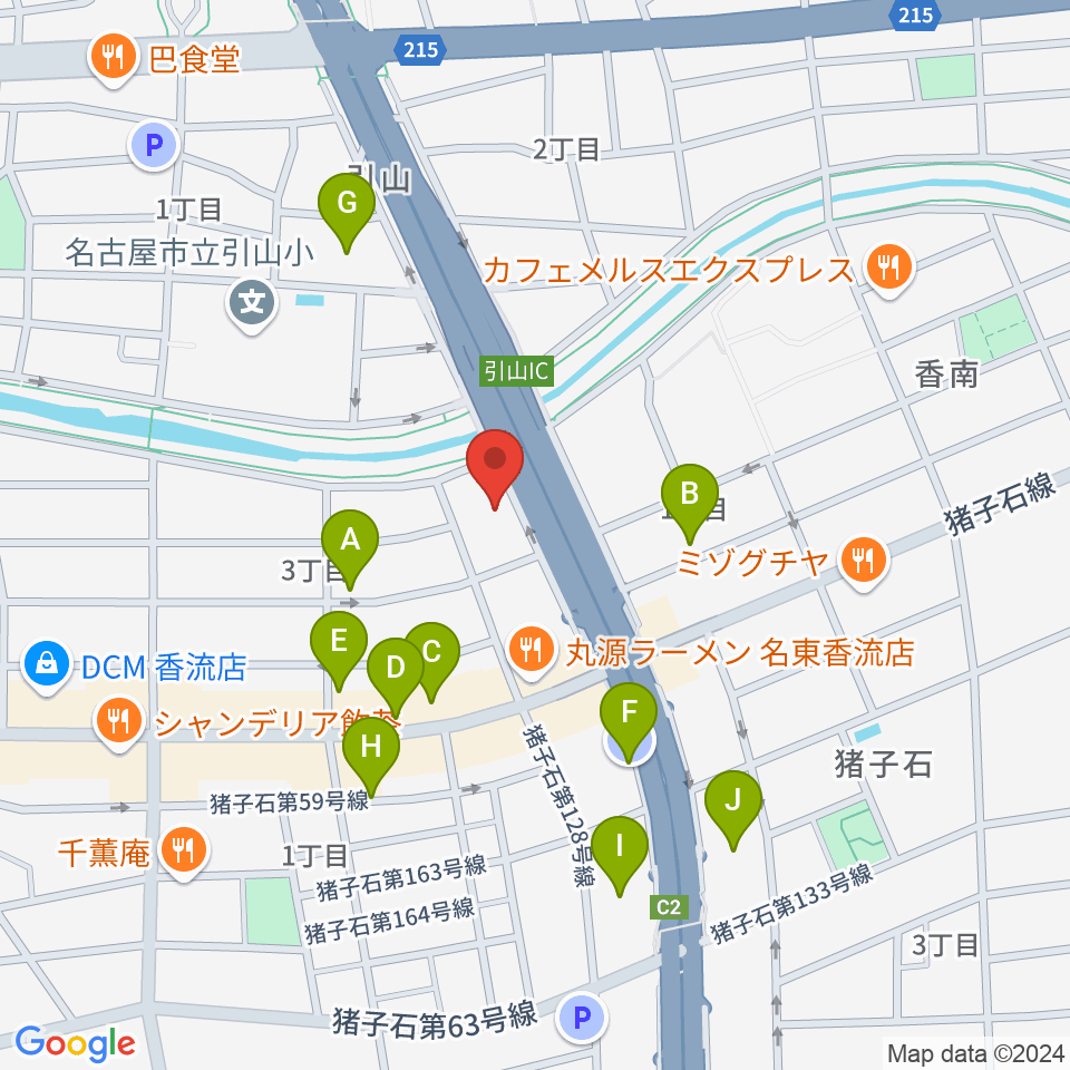 安達チェンバロ工房周辺の駐車場・コインパーキング一覧地図