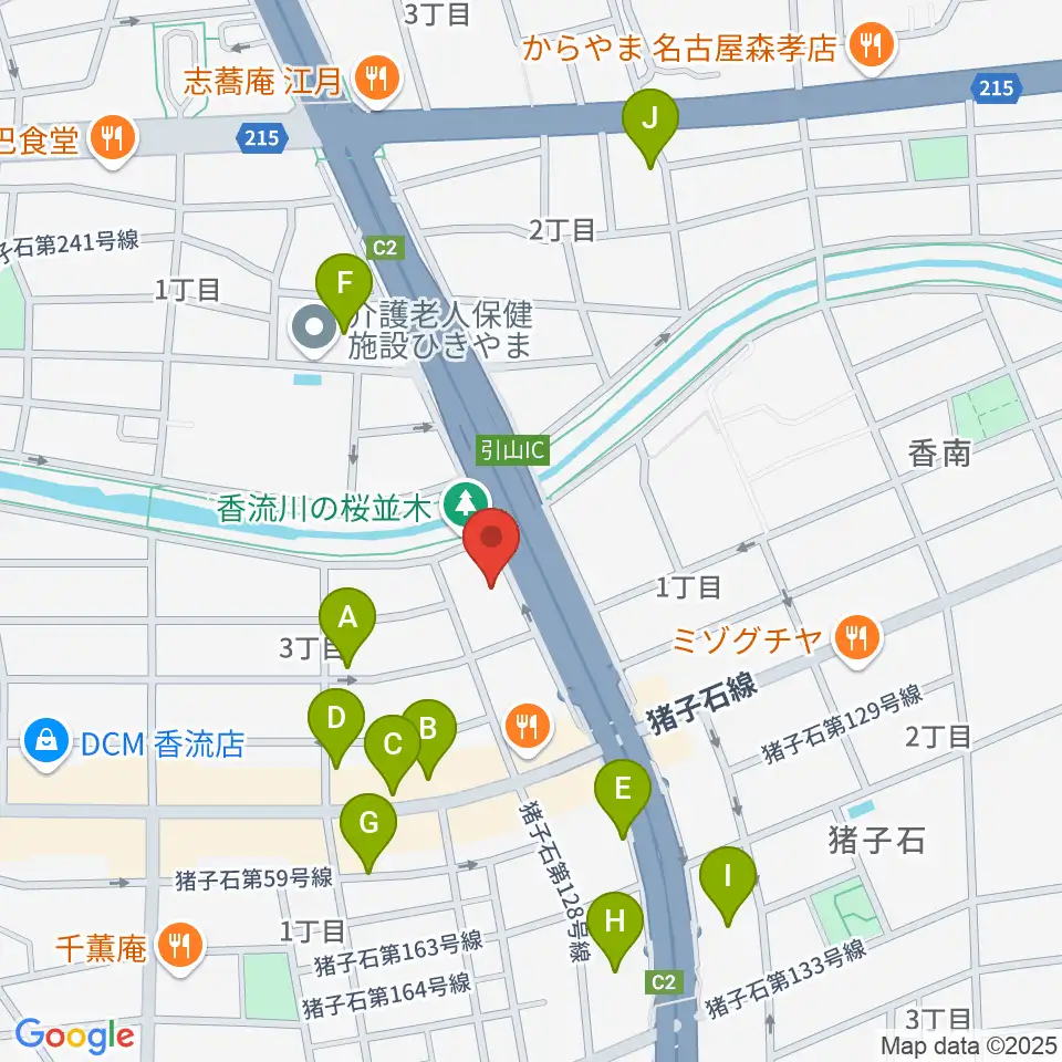 安達チェンバロ工房周辺の駐車場・コインパーキング一覧地図