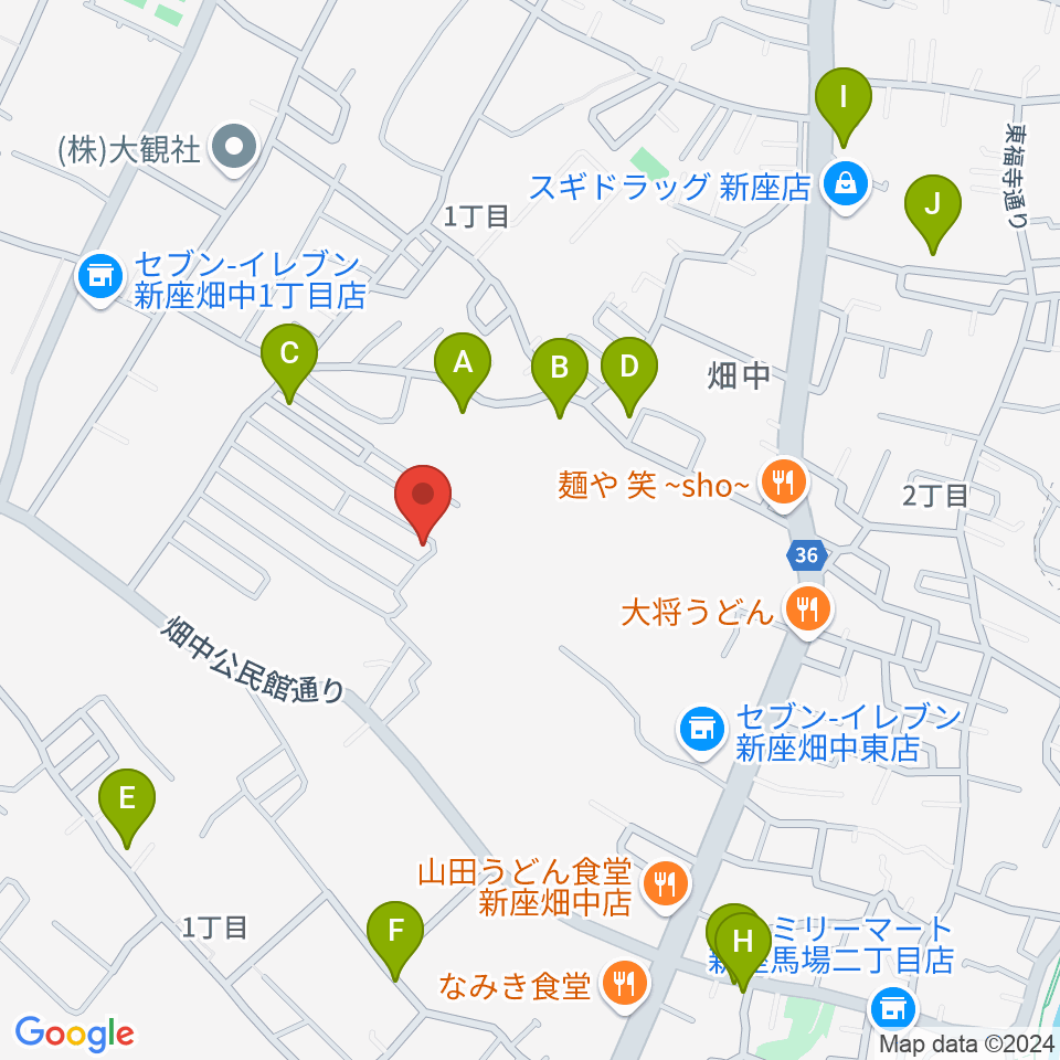 久保田チェンバロ工房周辺の駐車場・コインパーキング一覧地図