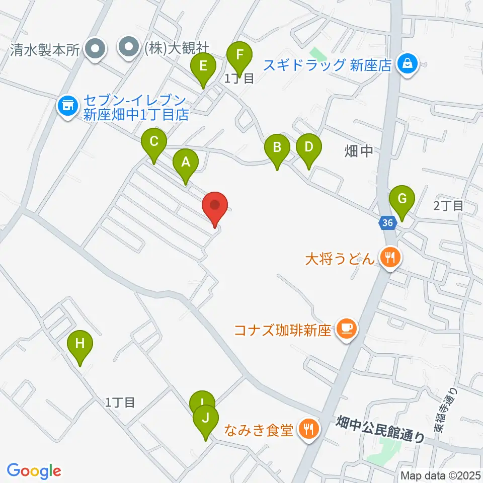 久保田チェンバロ工房周辺の駐車場・コインパーキング一覧地図