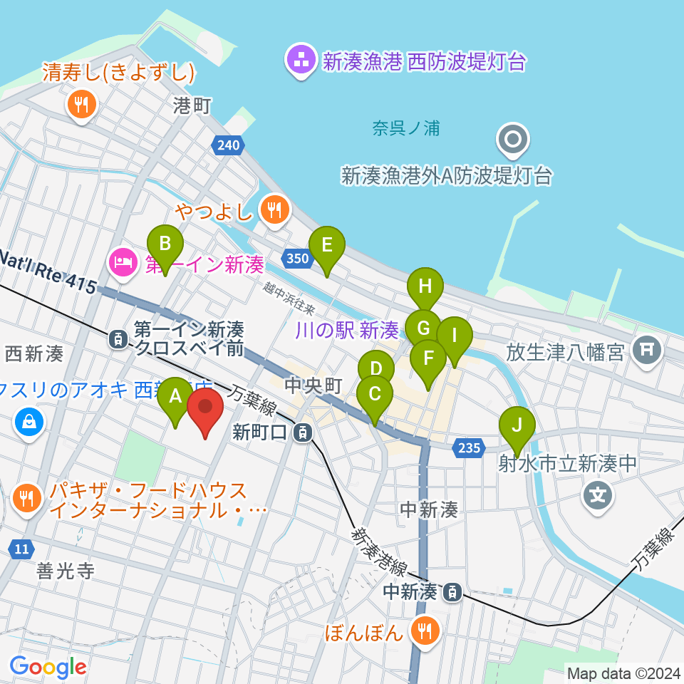 高周波文化ホール周辺の駐車場・コインパーキング一覧地図