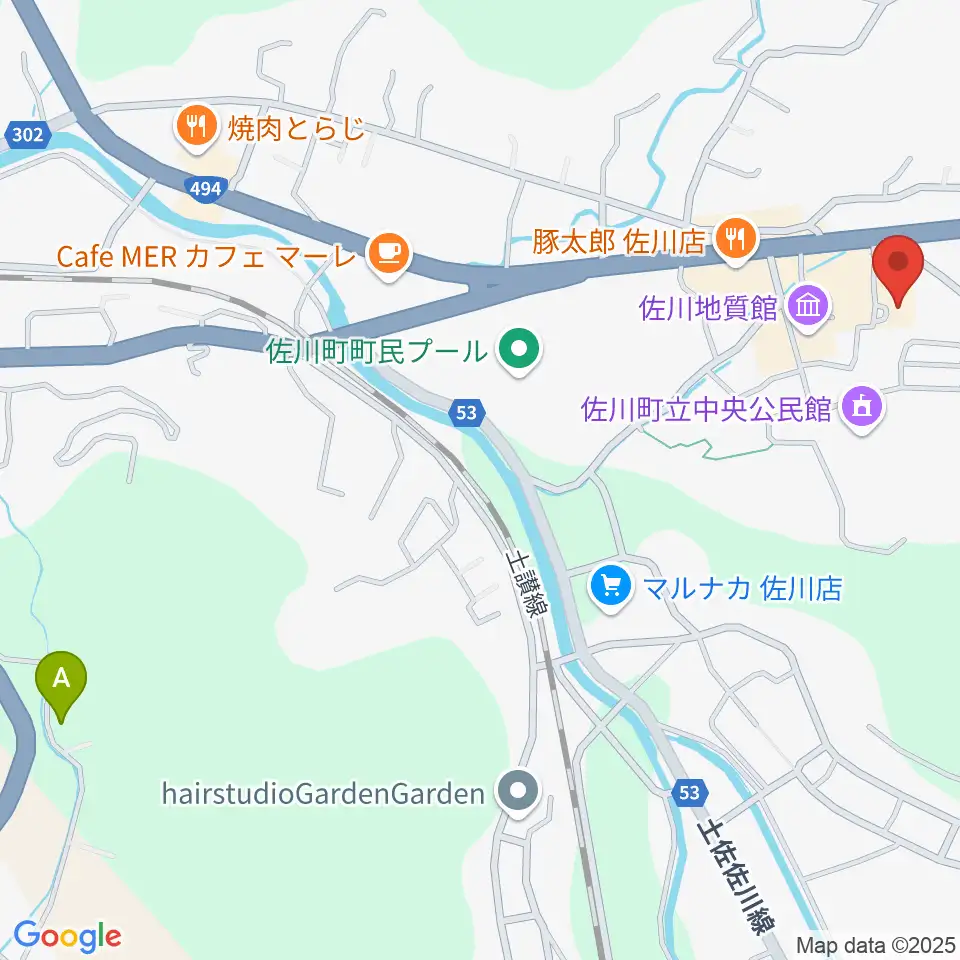 佐川町立桜座周辺の駐車場・コインパーキング一覧地図