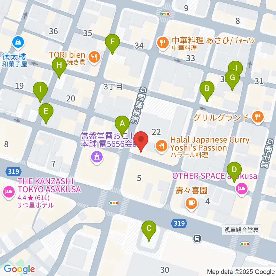 ネイキッドギターワークス周辺の駐車場・コインパーキング一覧地図