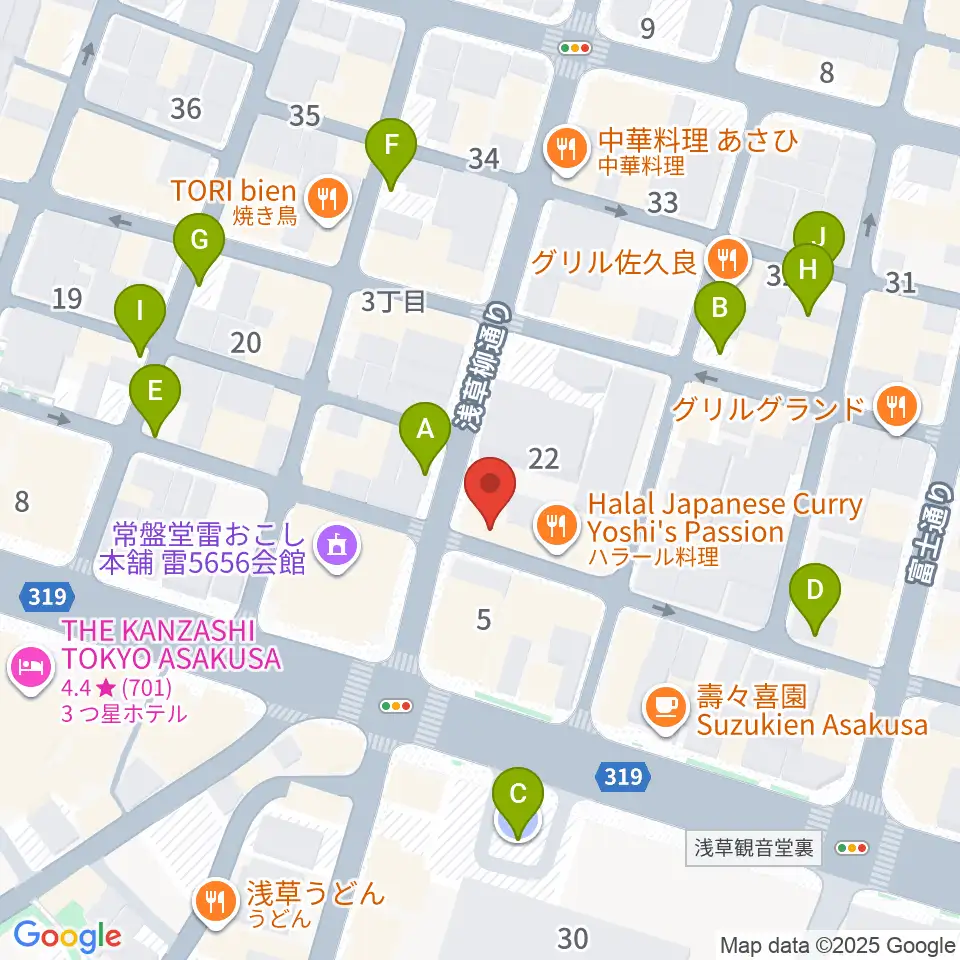 ネイキッドギターワークス周辺の駐車場・コインパーキング一覧地図