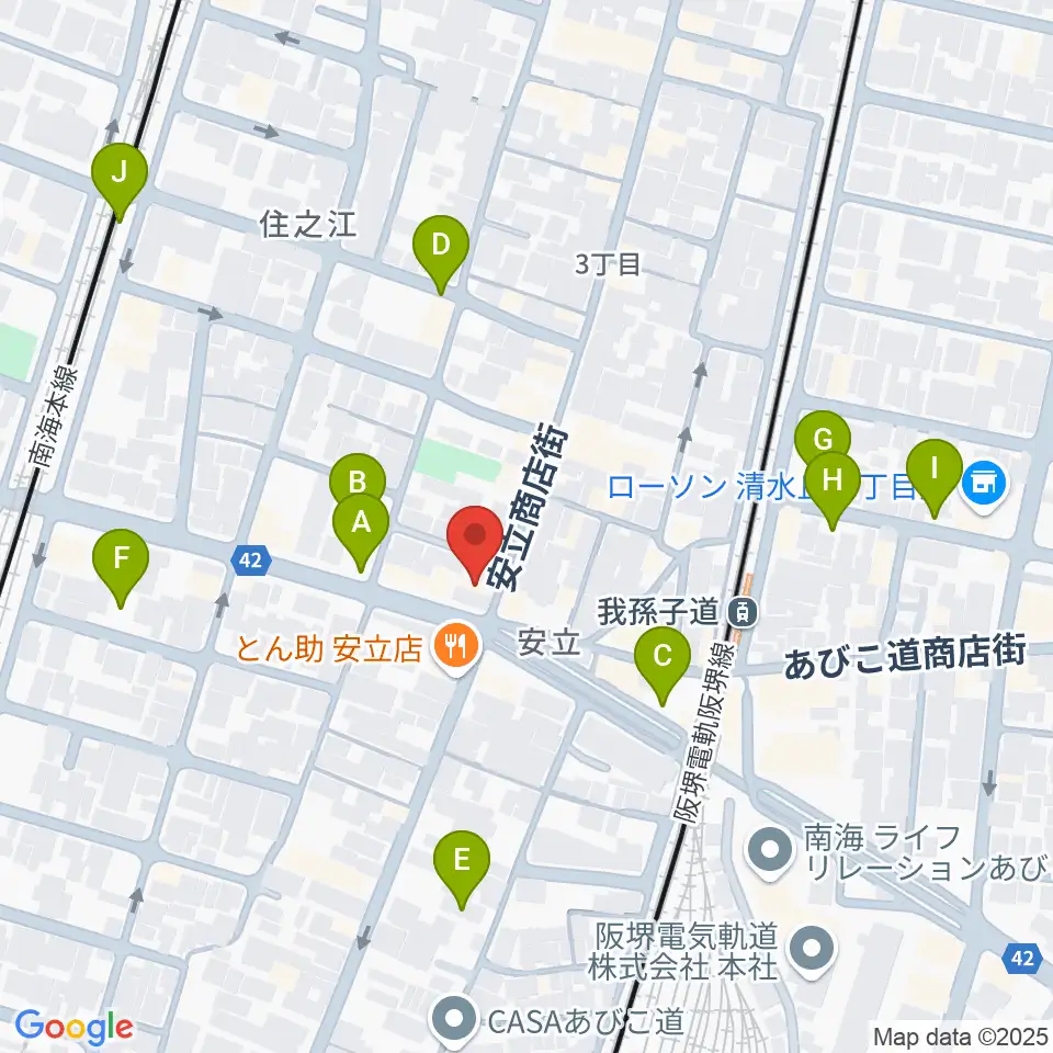 アンリュウリコーダーギャラリー周辺の駐車場・コインパーキング一覧地図