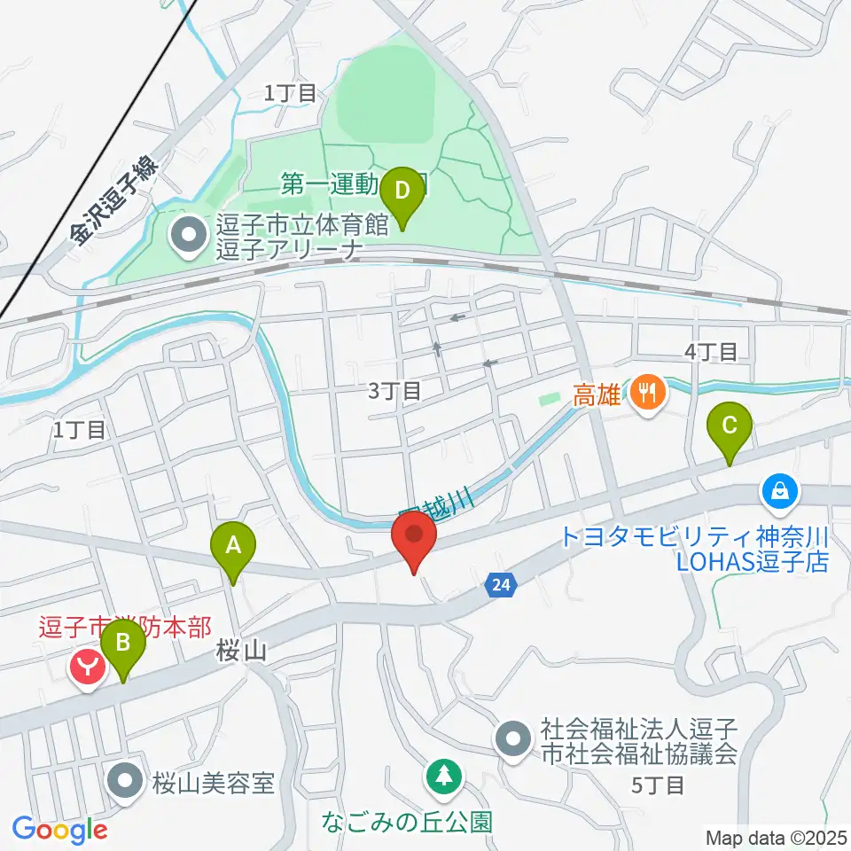 ケイズギターワークス周辺の駐車場・コインパーキング一覧地図