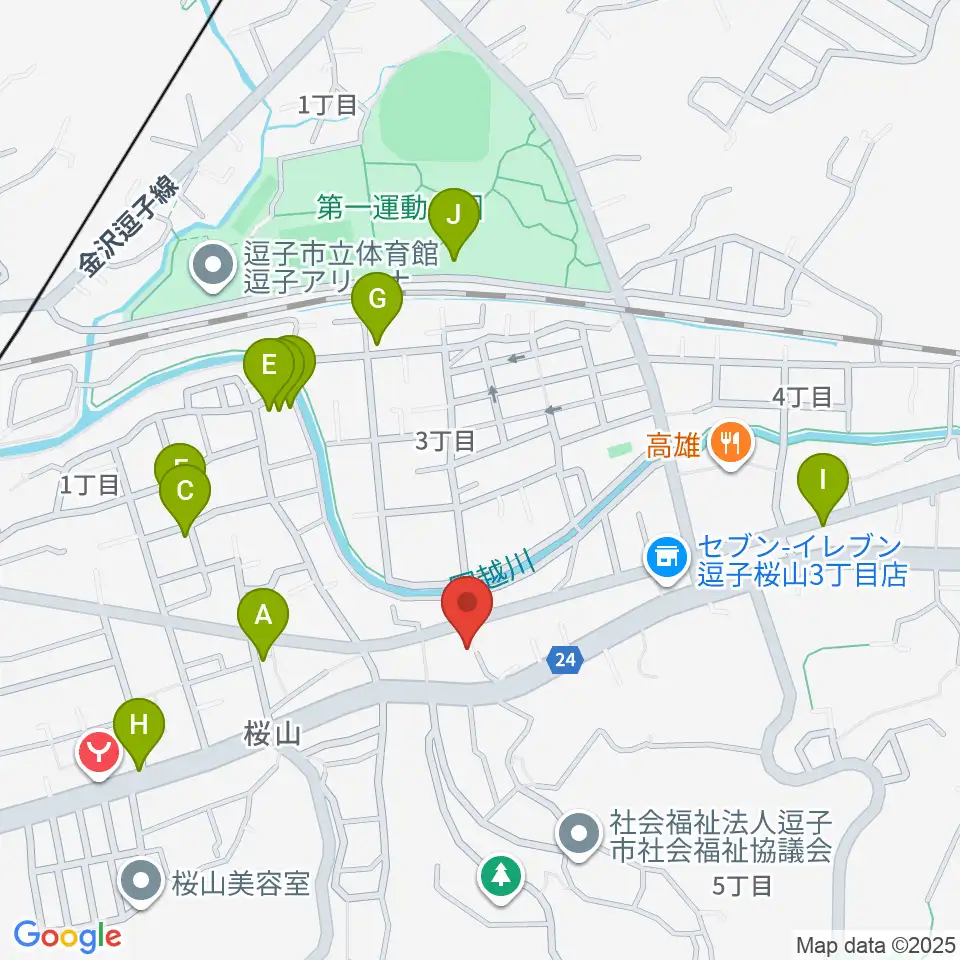 ケイズギターワークス周辺の駐車場・コインパーキング一覧地図