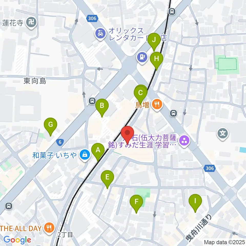 ユートリヤ すみだ生涯学習センター周辺の駐車場・コインパーキング一覧地図