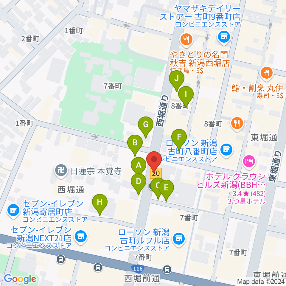 よろっtoローサ周辺の駐車場・コインパーキング一覧地図