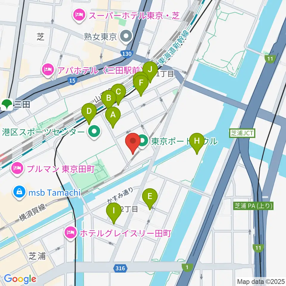 ファツィオリ・ショールーム周辺の駐車場・コインパーキング一覧地図