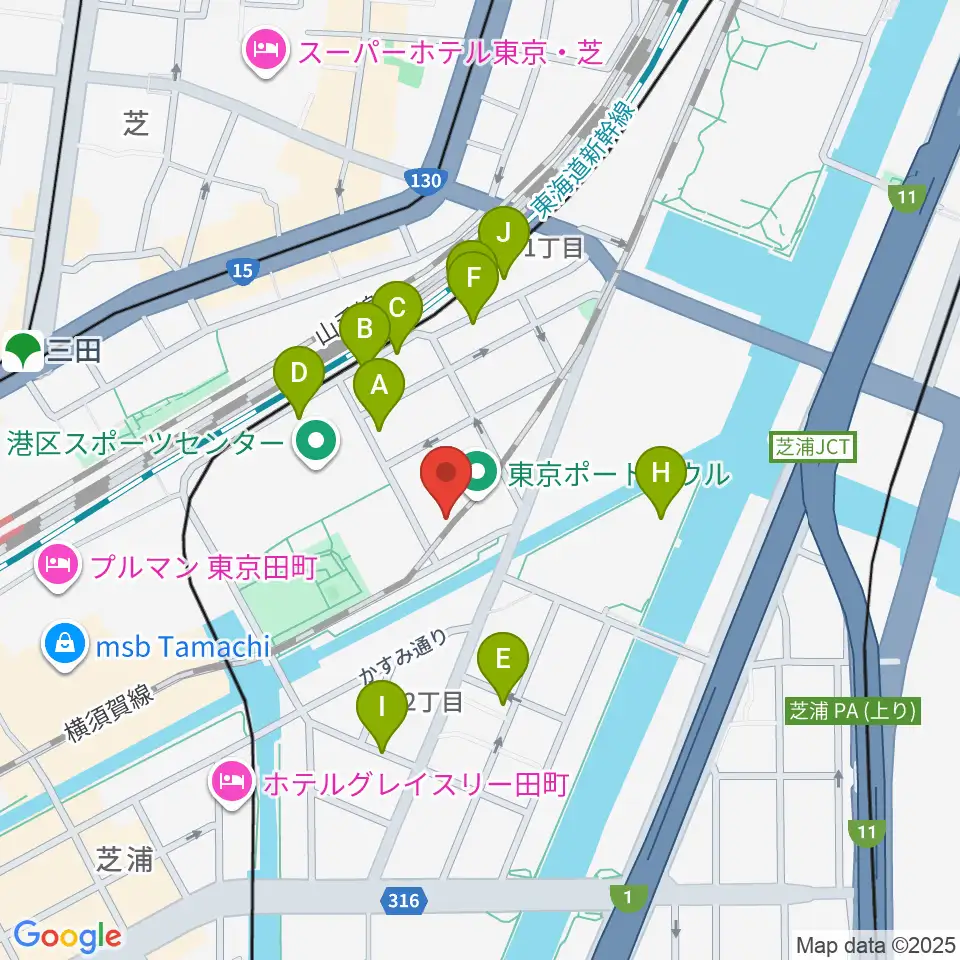 ファツィオリ・ショールーム周辺の駐車場・コインパーキング一覧地図