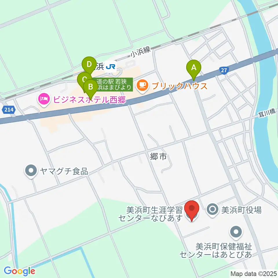 美浜町生涯学習センターなびあす周辺の駐車場・コインパーキング一覧地図