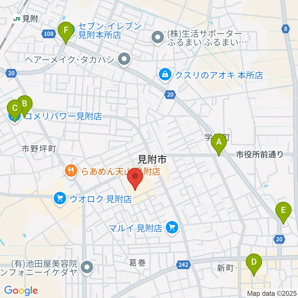 見附市文化ホール アルカディア周辺の駐車場・コインパーキング一覧地図