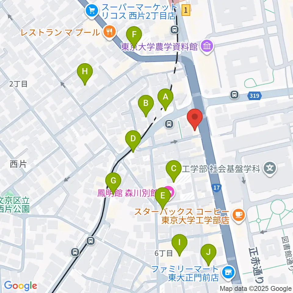 三浦ピアノ本郷店周辺の駐車場・コインパーキング一覧地図