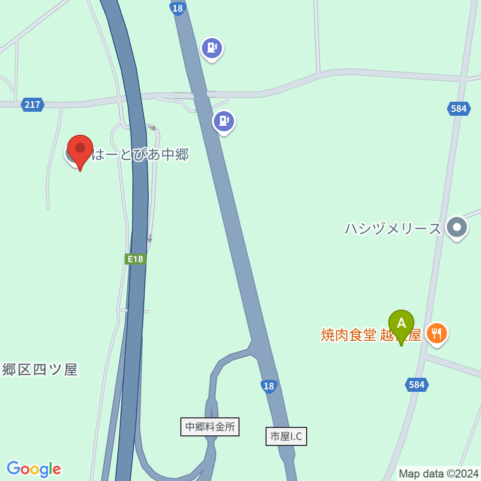 はーとぴあ中郷周辺の駐車場・コインパーキング一覧地図