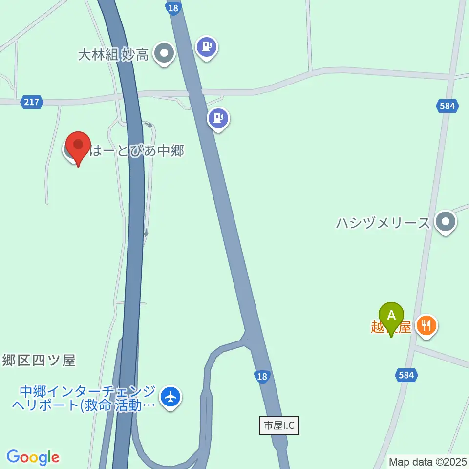 はーとぴあ中郷周辺の駐車場・コインパーキング一覧地図