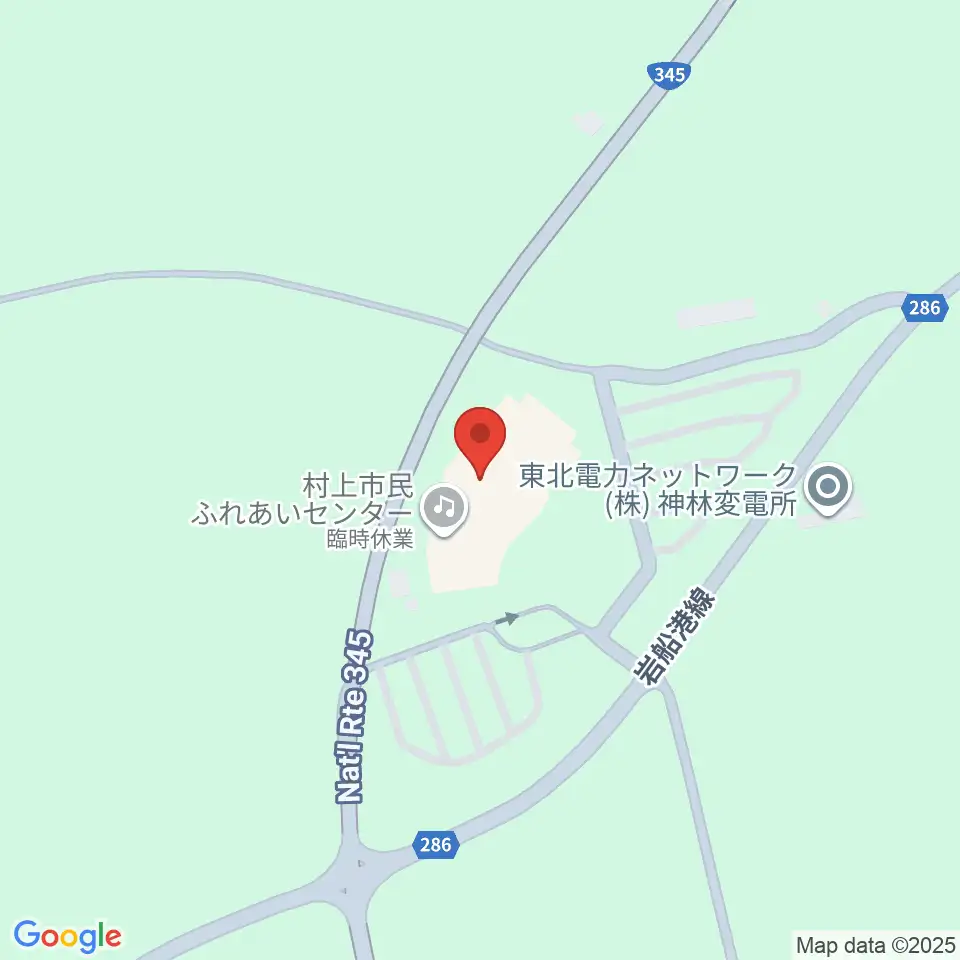 村上市民ふれあいセンター周辺の駐車場・コインパーキング一覧地図