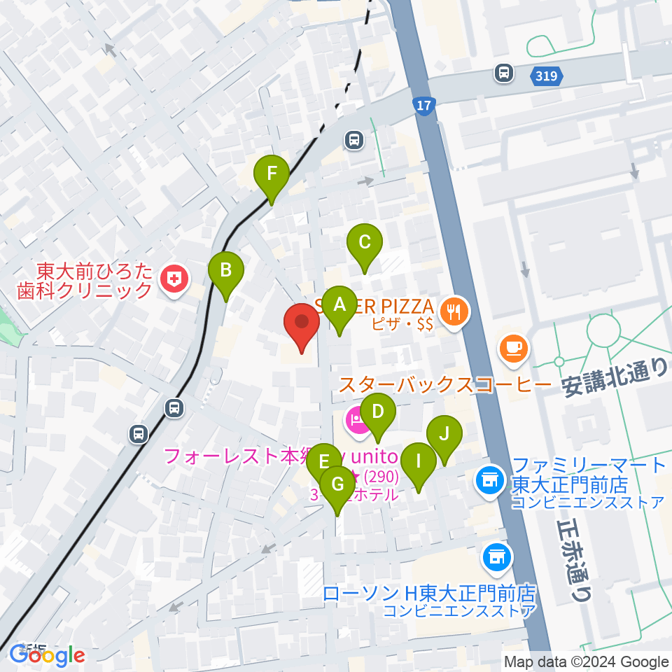 求道会館周辺の駐車場・コインパーキング一覧地図