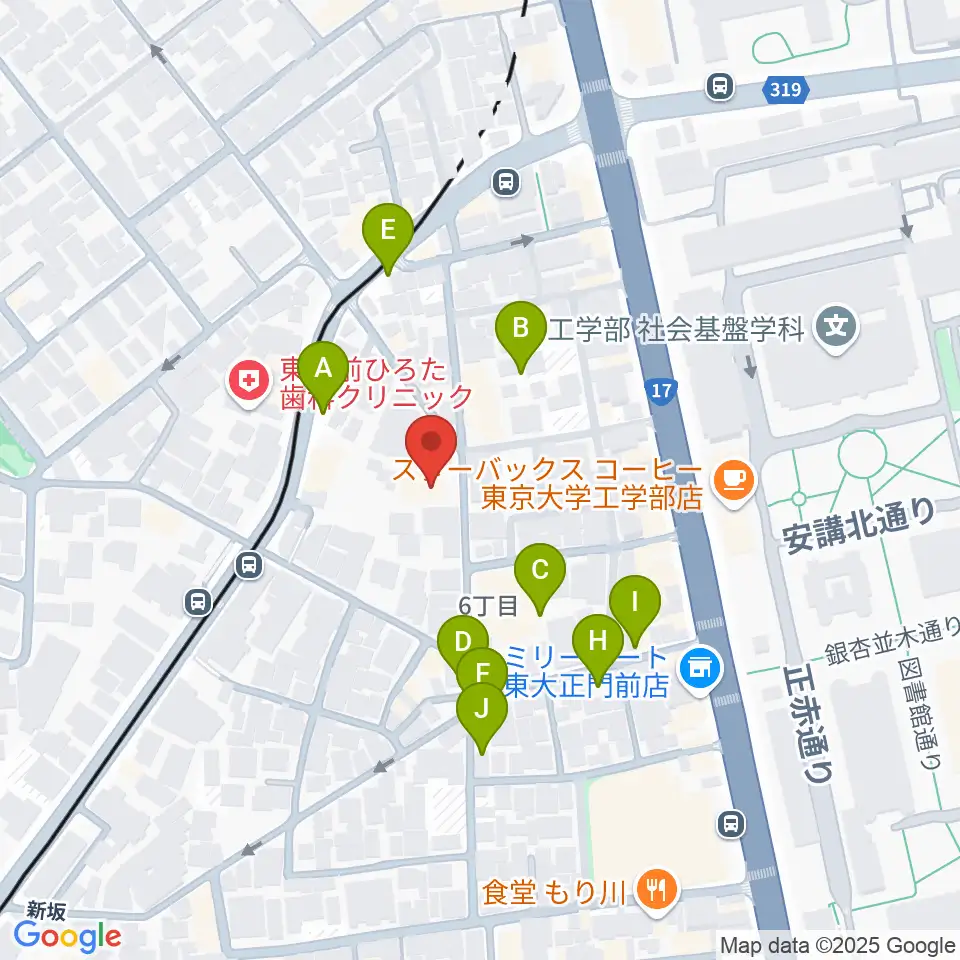 求道会館周辺の駐車場・コインパーキング一覧地図
