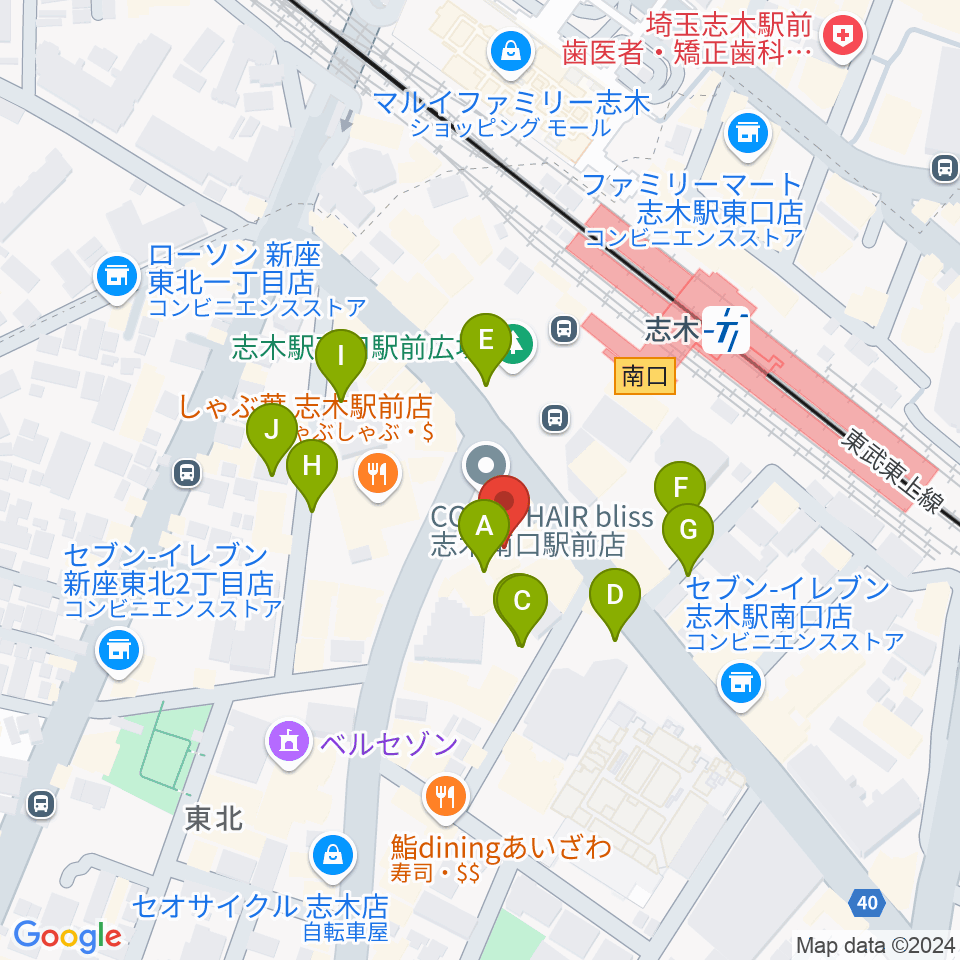 森音楽教室ボーカルコース周辺の駐車場・コインパーキング一覧地図