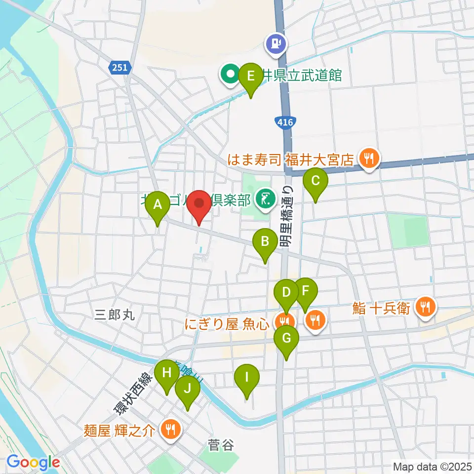 西川音楽教室周辺の駐車場・コインパーキング一覧地図