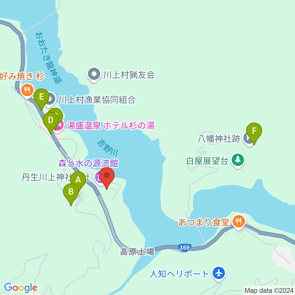 川上総合センターやまぶきホール周辺の駐車場・コインパーキング一覧地図