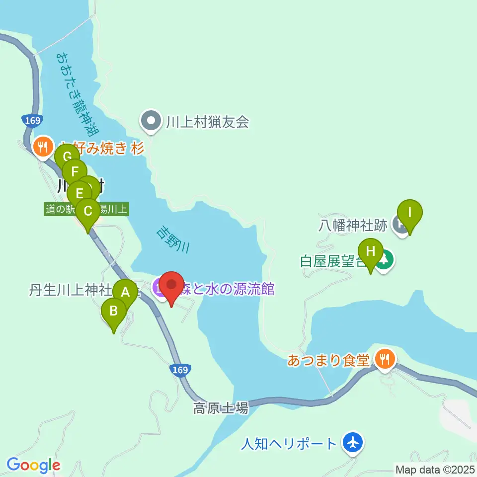 川上総合センターやまぶきホール周辺の駐車場・コインパーキング一覧地図