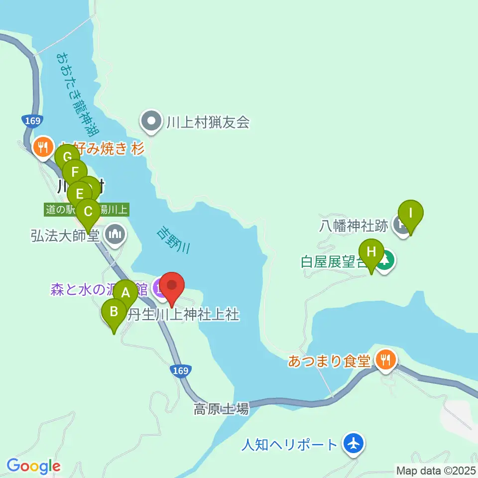 川上総合センターやまぶきホール周辺の駐車場・コインパーキング一覧地図