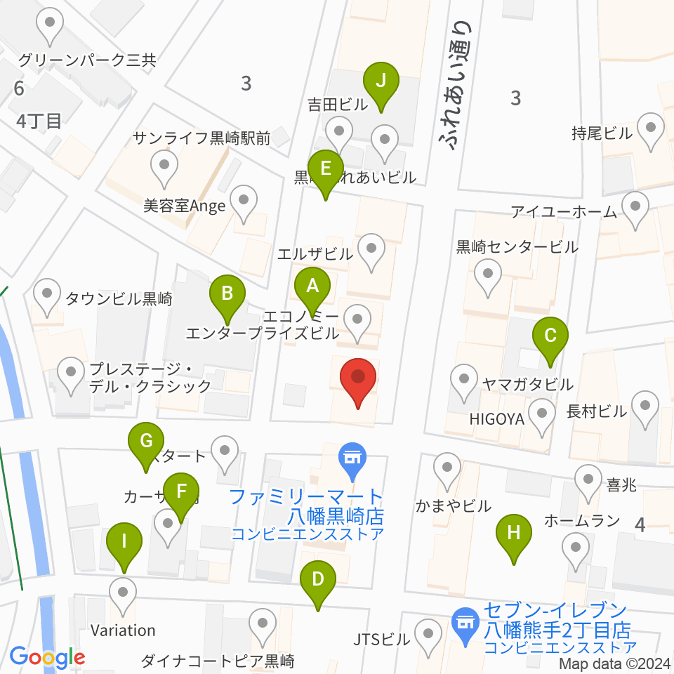 黒崎ストロベリーサワー周辺の駐車場・コインパーキング一覧地図