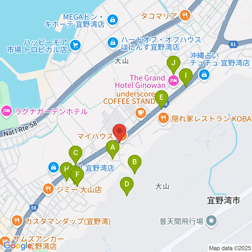 ピアノハウス周辺の駐車場・コインパーキング一覧地図