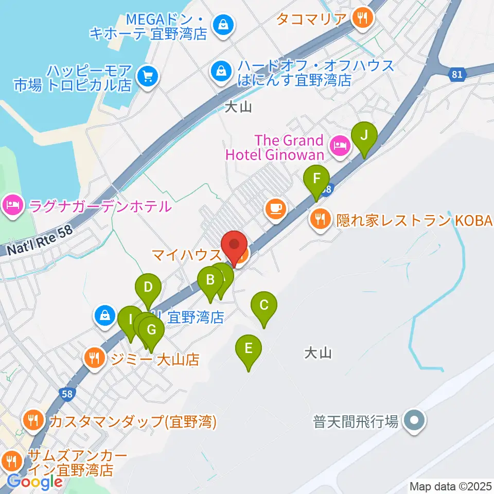 ピアノハウス周辺の駐車場・コインパーキング一覧地図