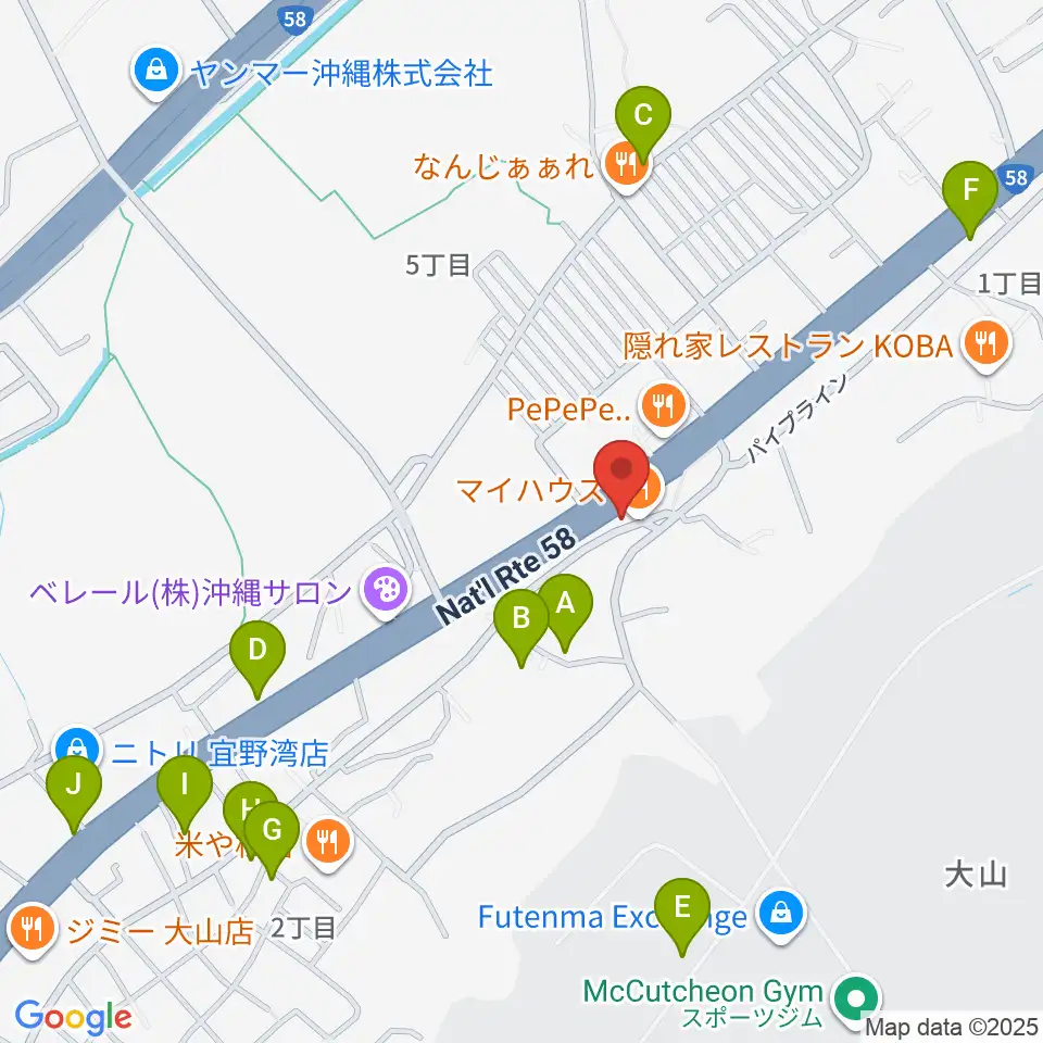 ピアノハウス周辺の駐車場・コインパーキング一覧地図