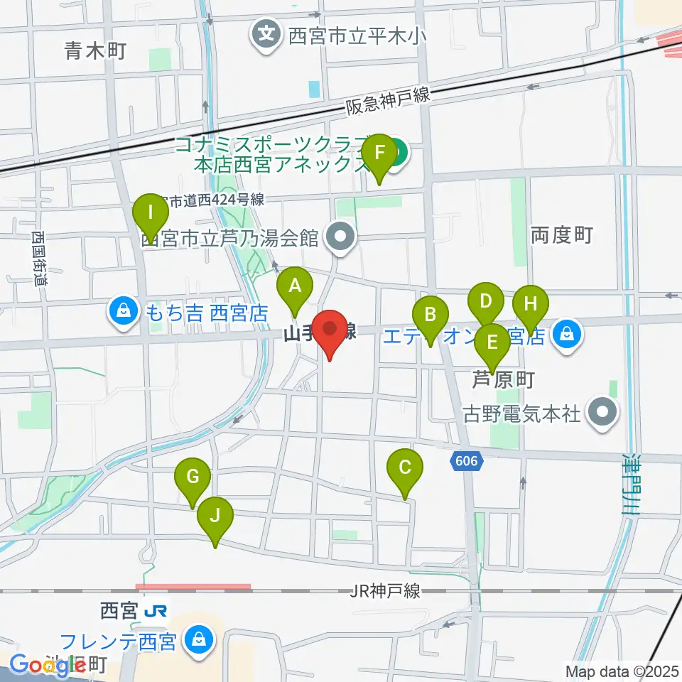 ピアノワークス周辺の駐車場・コインパーキング一覧地図