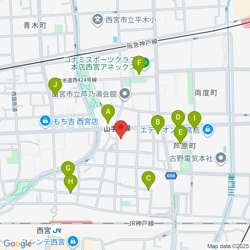 ピアノワークス周辺の駐車場・コインパーキング一覧地図