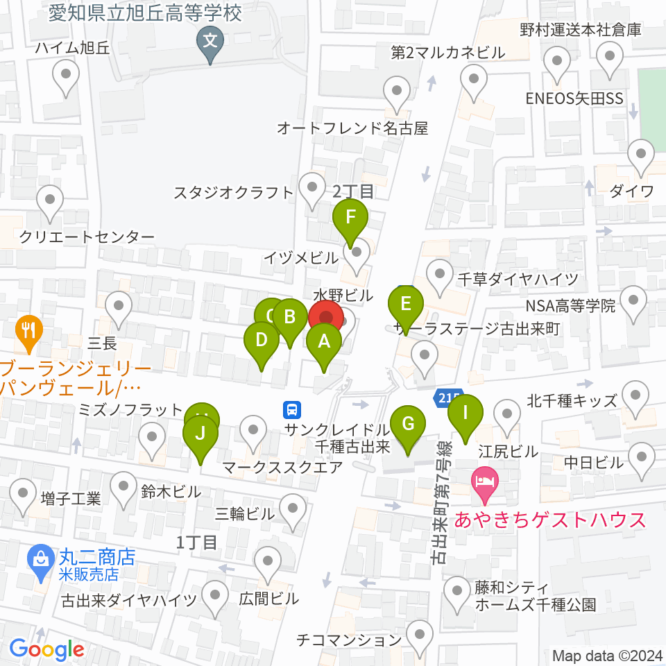 WALTER'S JUKE周辺の駐車場・コインパーキング一覧地図