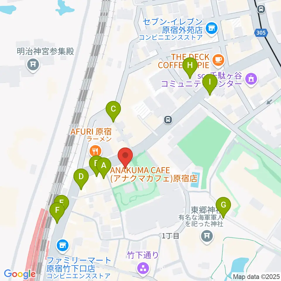 アコスタディオ周辺の駐車場・コインパーキング一覧地図