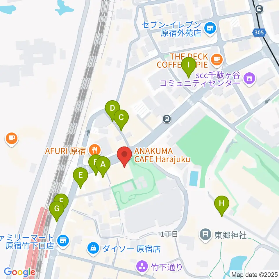 アコスタディオ周辺の駐車場・コインパーキング一覧地図